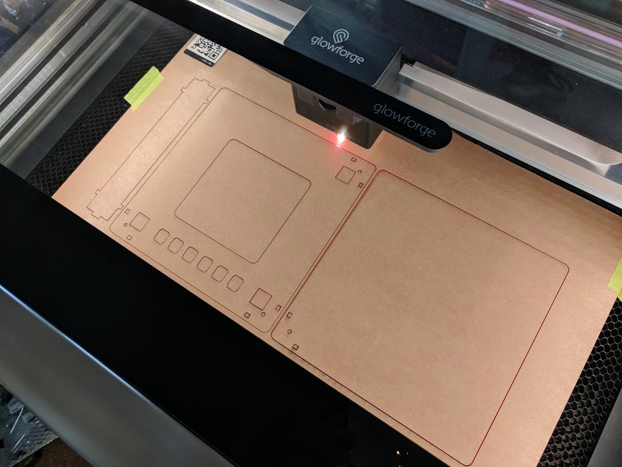 Laser-cutting some cases for the open-nsynth project