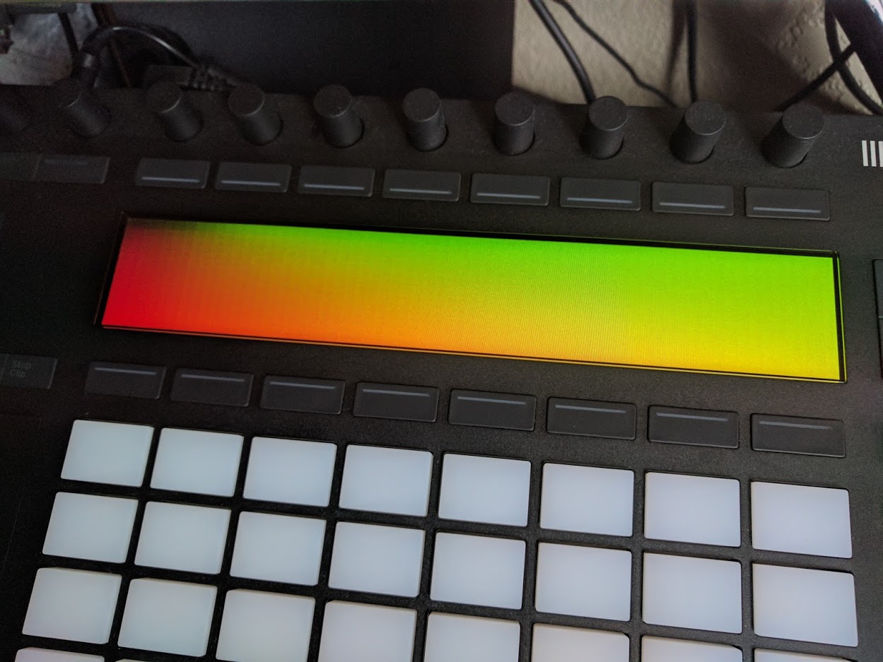 Custom Video output working on a midi controller I have (Ableton Push 2)
